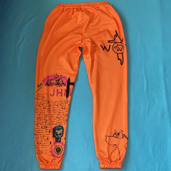 SWEAT SUIT SET Graphic design hoodie pull on jogger 2 pocket unisex NEW size XXL - Picture 7 of 16